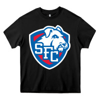 Black st. francis brooklyn terriers Heavy Core Tee - linhVisuals