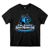 Black The cal state san marcos cougars Heavy Core Tee - linhVisuals