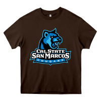 Chocolate Brown The cal state san marcos cougars Heavy Core Tee - linhVisuals