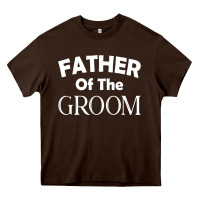Chocolate Brown father of the groom t shirt wedding gift Heavy Core Tee - linhVisuals