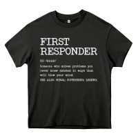 Asphalt first responder  definition design Heavy Core Tee - linhVisuals