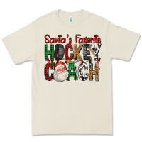 Santa's Favorite Hockey Coach For Christmas Premium Tee | Teevron