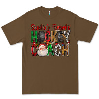Cacao Santa's Favorite Hockey Coach For Christmas Premium Tee - FaDigitalArtStudio