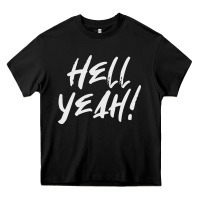 Black hell yeah! Heavy Core Tee - linhVisuals