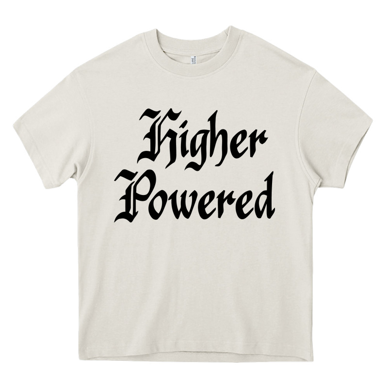 Higher Powered   Alcoholics Anonymous Slogans Heavy Core Tee by linhVisuals | Teevron