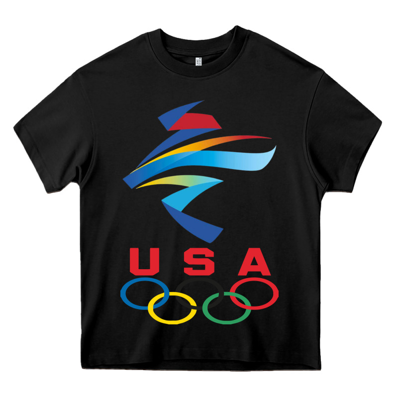 Usa Olympic Rings Heavy Core Tee by linhVisuals | Teevron