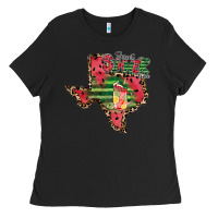 Black sweet summer time texas Ladies Tee - CowhideDigitalArt