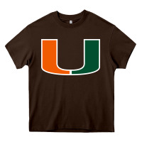 Chocolate Brown miami Heavy Core Tee - linhVisuals