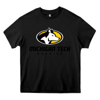 Black michigan tech Heavy Core Tee - linhVisuals