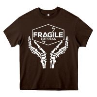 Chocolate Brown fragile express death stranding Heavy Core Tee - linhVisuals