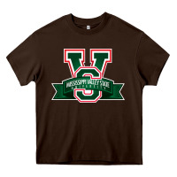 Chocolate Brown mississippi valley Heavy Core Tee - linhVisuals