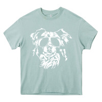 Arona border collie dog t  shirt border collie with sunglasses cool dog t  s Heavy Core Tee - linhVisuals