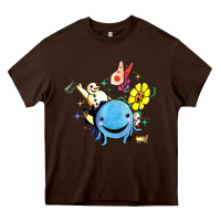Chocolate Brown oswald the octopus Heavy Core Tee - linhVisuals