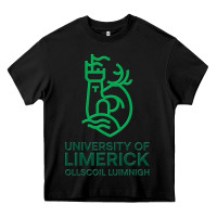 Black ul  university of limerick Heavy Core Tee - linhVisuals