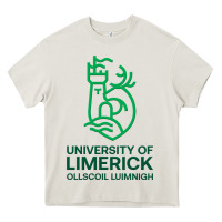 Cream ul  university of limerick Heavy Core Tee - linhVisuals