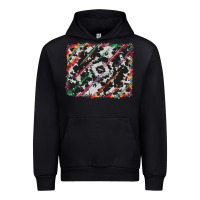 Black cowhide and serape background Urban Hoodie - RanaPortraitStore