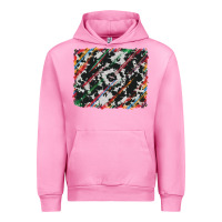 Fuchsia Pink cowhide and serape background Urban Hoodie - RanaPortraitStore