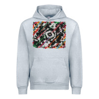 Heather Grey cowhide and serape background Urban Hoodie - RanaPortraitStore