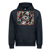 Navy cowhide and serape background Urban Hoodie - RanaPortraitStore