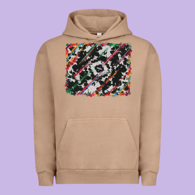 Cowhide And Serape Background Urban Hoodie Designed By Ranaportraitstore
