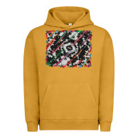 Pigment Peanut Butter cowhide and serape background Urban Hoodie - RanaPortraitStore