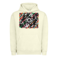 Pigment Pistachio cowhide and serape background Urban Hoodie - RanaPortraitStore