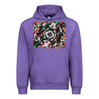 Tulip cowhide and serape background Urban Hoodie - RanaPortraitStore