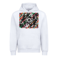 White cowhide and serape background Urban Hoodie - RanaPortraitStore
