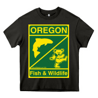 Asphalt oregon fish & wildlife deadheads unite! Heavy Core Tee - linhVisuals