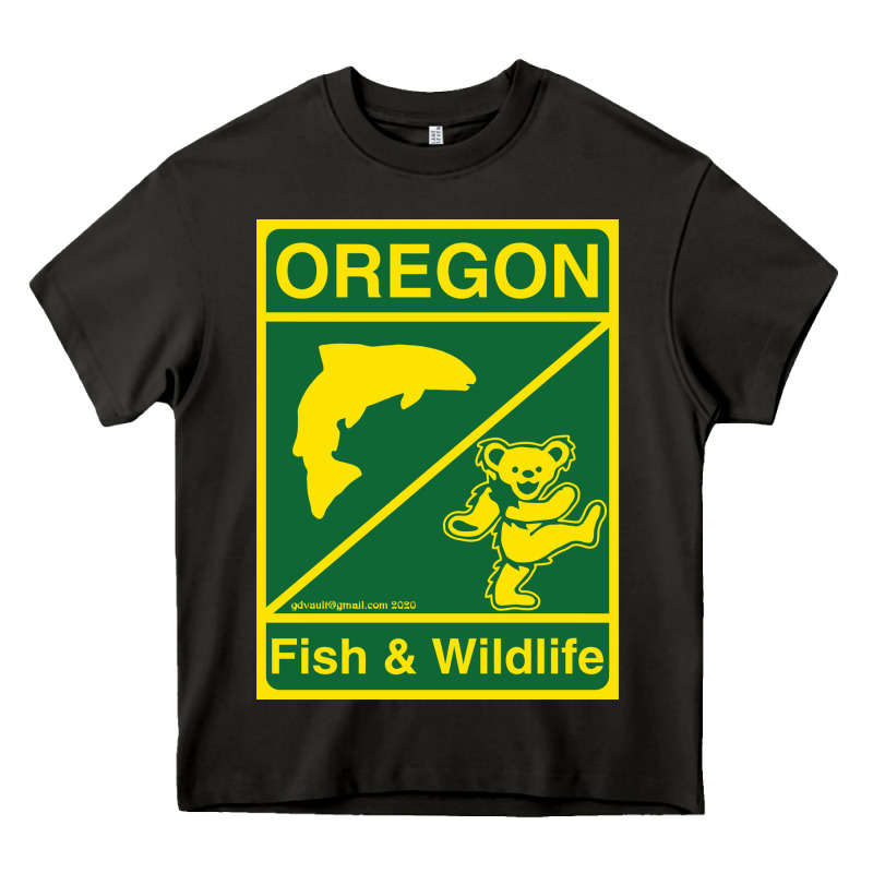 Oregon Fish & Wildlife Deadheads Unite! Heavy Core Tee by linhVisuals | Teevron