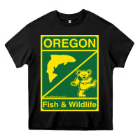 Black oregon fish & wildlife deadheads unite! Heavy Core Tee - linhVisuals