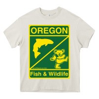 Cream oregon fish & wildlife deadheads unite! Heavy Core Tee - linhVisuals