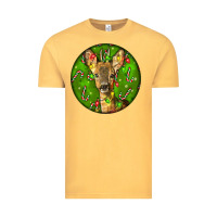 Vintage Mustard red brocket deer christmas Vintage Tee - LillyAllenDesigns