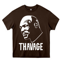 Chocolate Brown THAVAGE Heavy Core Tee - linhVisuals