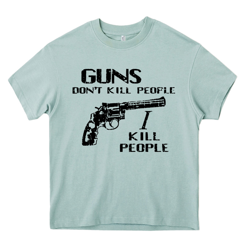Guns Dont Kill People I Kill People 1996 Heavy Core Tee by linhVisuals | Teevron