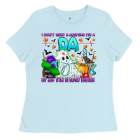 Baby Blue I Don't Need A Costume Im A DA My Job Title Is Sca Ladies Tee - CowhideDigitalArt