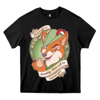 Black chin up   robin hood Heavy Core Tee - linhVisuals