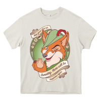 Cream chin up   robin hood Heavy Core Tee - linhVisuals