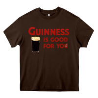 Chocolate Brown guiness is good for you (and me) hq fnny Heavy Core Tee - linhVisuals