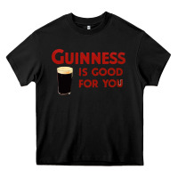 Black guiness is good for you (and me) hq fnny Heavy Core Tee - linhVisuals
