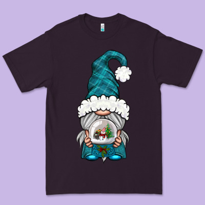 Winter Gnome With Snow Globe Premium Tee Designed By Bundleandbundleshop
