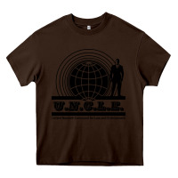 Chocolate Brown the man from u.n.c.l.e. Heavy Core Tee - linhVisuals
