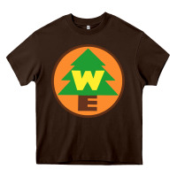 Chocolate Brown wilderness explorers Heavy Core Tee - linhVisuals