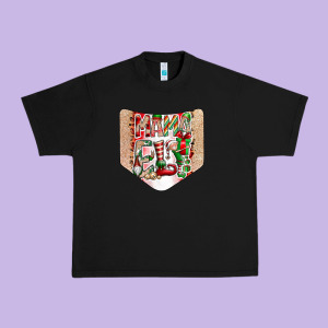 Christmas Pocket Urban Heavy Tee Designed By Cowhidedigitalart
