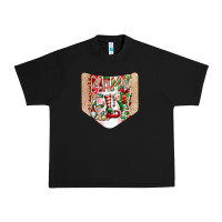 Black Christmas Pocket Urban Heavy Tee - CowhideDigitalArt