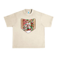 Sandshell Christmas Pocket Urban Heavy Tee - CowhideDigitalArt
