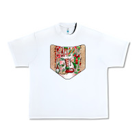 White Christmas Pocket Urban Heavy Tee - CowhideDigitalArt
