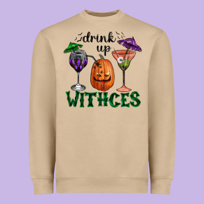Drink Up Withces Halloween Heavyweight Sweatshirt Designed By Ranaportraitstore