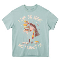 Arona i like big books Heavy Core Tee - linhVisuals