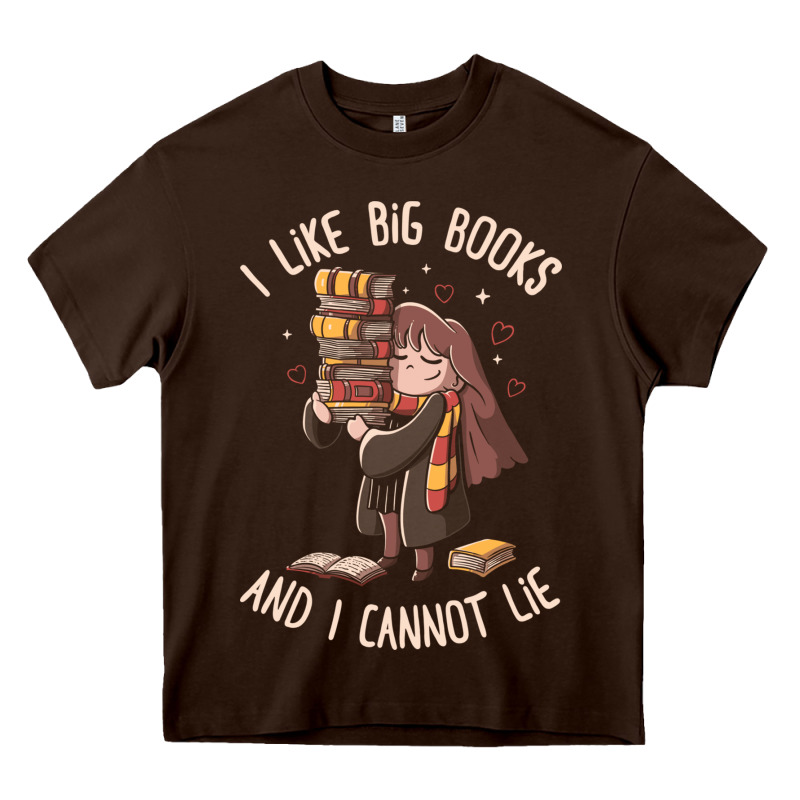 I Like Big Books Heavy Core Tee by linhVisuals | Teevron
